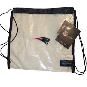 NWT New England Patriots Drawsting Clear Bag
